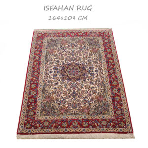 فرش دست بافت اصفهان(109x164)سانتیمتر