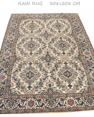 Hand woven Nain carpet 9 la (208x308) cm