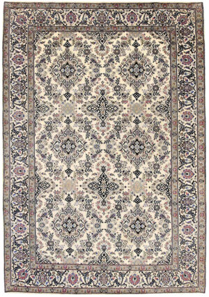 Hand woven Nain carpet 9 la (208x308) cm