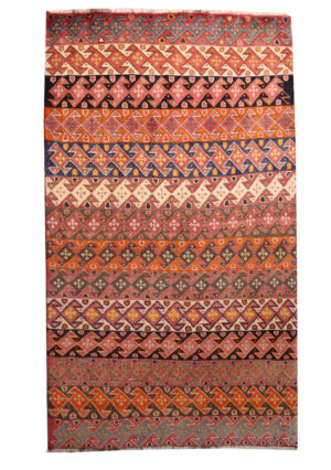 فرش دستبافت قشقایی(116×161)سانتیمتر