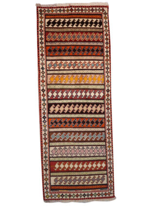 فرش دستبافت قشقایی(74×195)سانتیمتر