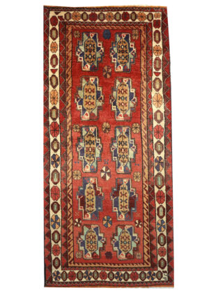قالیچه دستبافت قشقایی(96×216)سانتیمتر