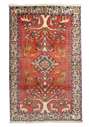 فرش دستبافت قشقایی(107×169)سانتیمتر