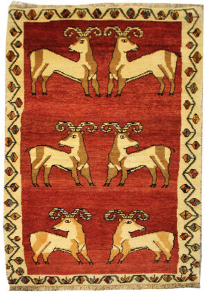 قالیچه گبه دستبافت (105×193)سانتیمتر