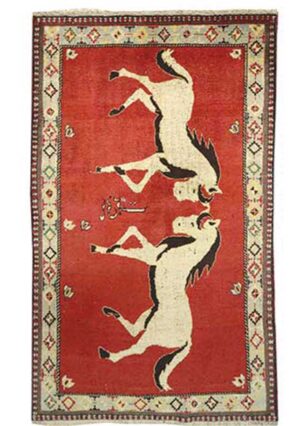 قالیچه گبه دستبافت (104×177)سانتیمتر