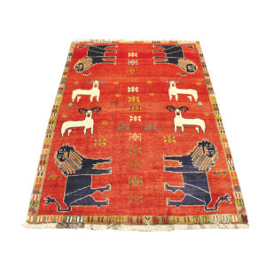 قالیچه قشقایی دستبافت (125×175)سانتیمتر