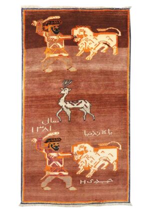 قالیچه قشقایی دستبافت (102×187)سانتیمتر