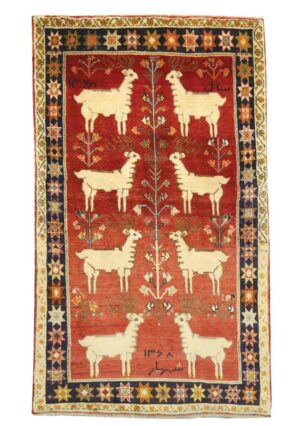 قالیچه دستبافت قشقایی(108×186)سانتیمتر