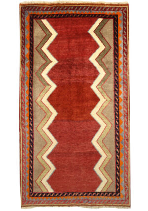 قالیچه دستبافت قشقایی(100×188)سانتیمتر