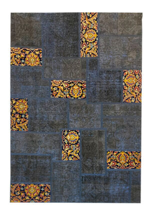 فرش تیکه دوزی دستبافت (150×213)patchwork