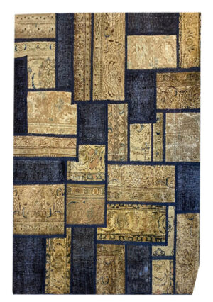 فرش تیکه دوزی دستبافت (178×178)patchwork