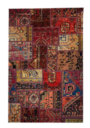 فرش تیکه دوزی دستبافت (167×240)patchwork