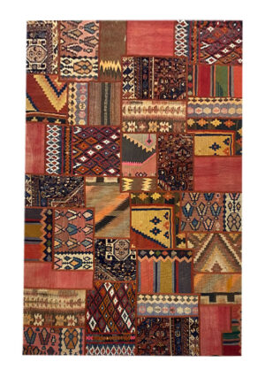 فرش تیکه دوزی دستبافت (200×300)patchwork