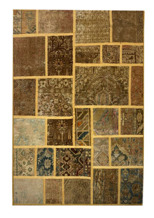 فرش تیکه دوزی دستبافت (142×185)patchwork