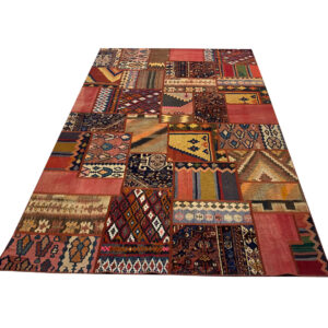 فرش تیکه دوزی دستبافت (200×300)patchwork