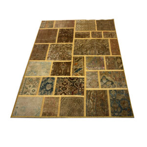 فرش تیکه دوزی دستبافت (142×185)patchwork