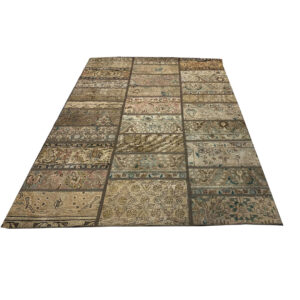 فرش تیکه دوزی دستبافت (180×237)patchwork