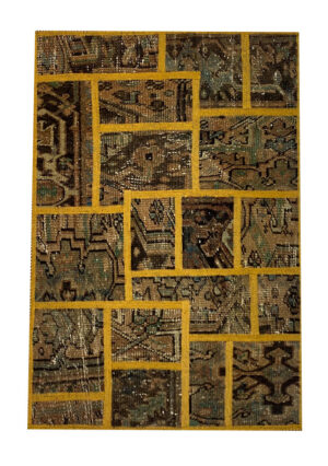 فرش تیکه دوزی دستبافت (73×107)patchwork