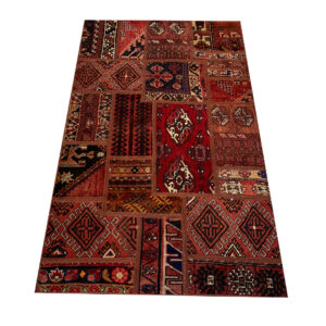 فرش تیکه دوزی دستبافت (97×157)patchwork