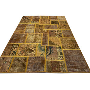 فرش تیکه دوزی دستبافت (150×203)patchwork