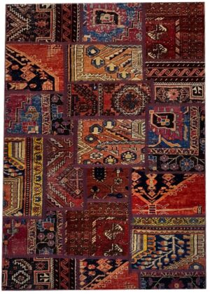 فرش تیکه دوزی دستبافت (120×185)patchwork