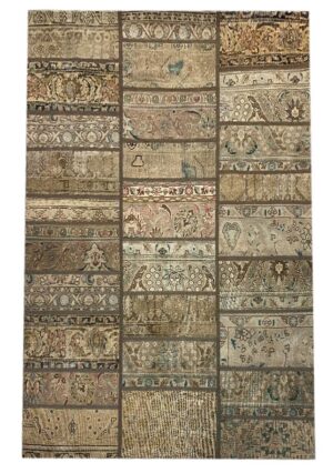 فرش تیکه دوزی دستبافت (180×237)patchwork