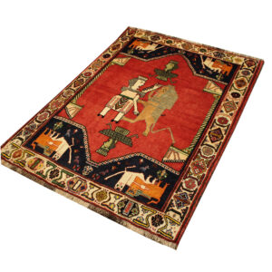 فرش دستبافت قشقایی (115×156)سانتیمتر