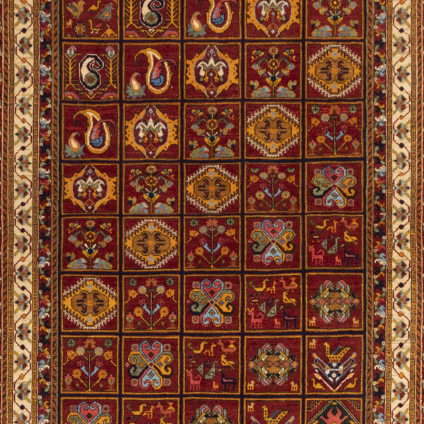 فرش دستبافت قشقایی(153×180)سانتیمتر-2