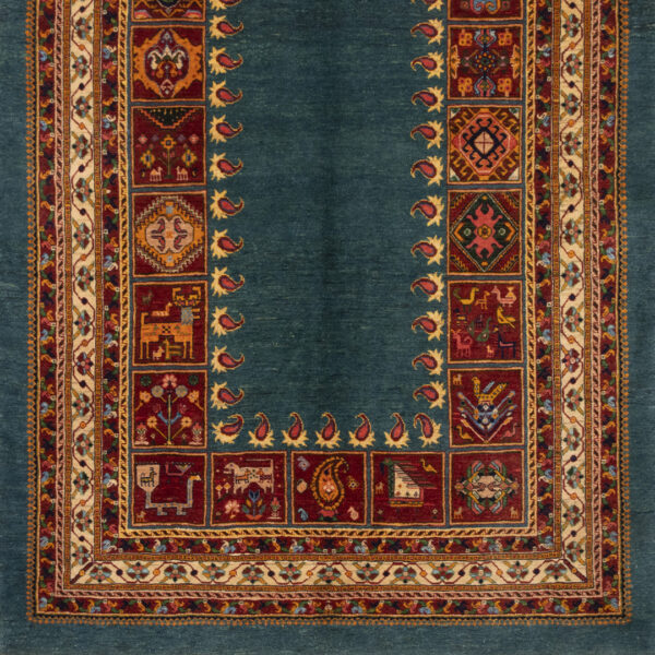 فرش دستبافت قشقایی(147×190)سانتیمتر-6