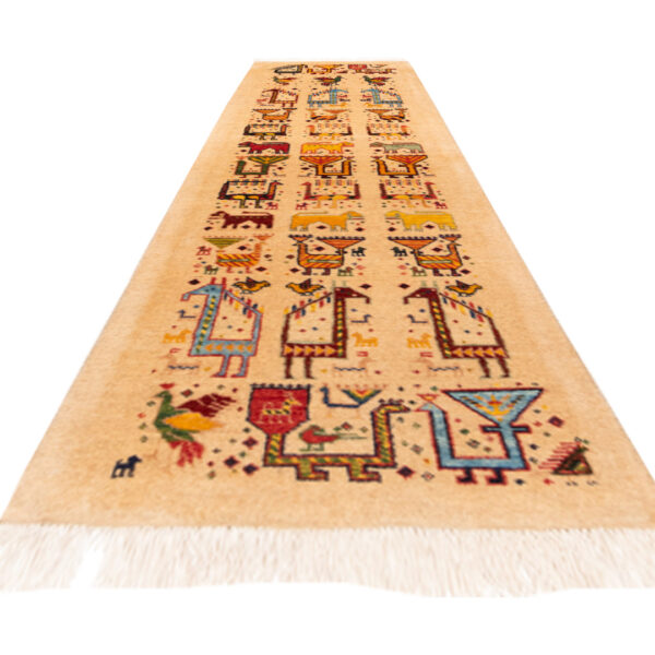 فرش دستبافت قشقایی(48×170)سانتیمتر-3