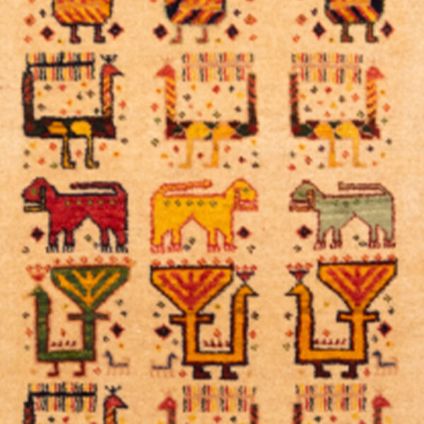 فرش دستبافت قشقایی(48×170)سانتیمتر-4
