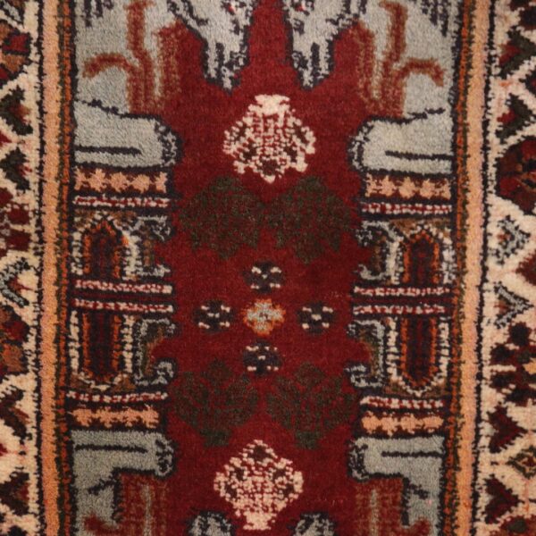 فرش دستبافت پشتی شیراز(57×83)سانتیمتر-4