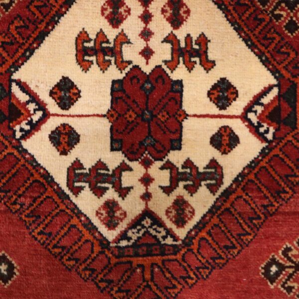 فرش دستبافت پشتی قشقایی(55×63)سانتیمتر-4