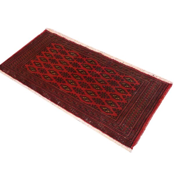 فرش دستبافت پشتی ترکمن(49×108)سانتیمتر-3