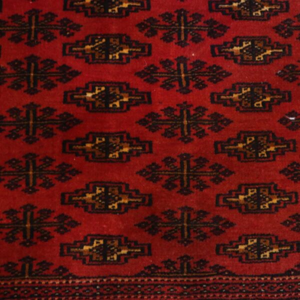فرش دستبافت پشتی ترکمن(49×108)سانتیمتر-4