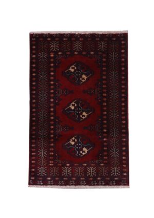 فرش دستبافت پشتی ترکمن(61×90)سانتیمتر-1