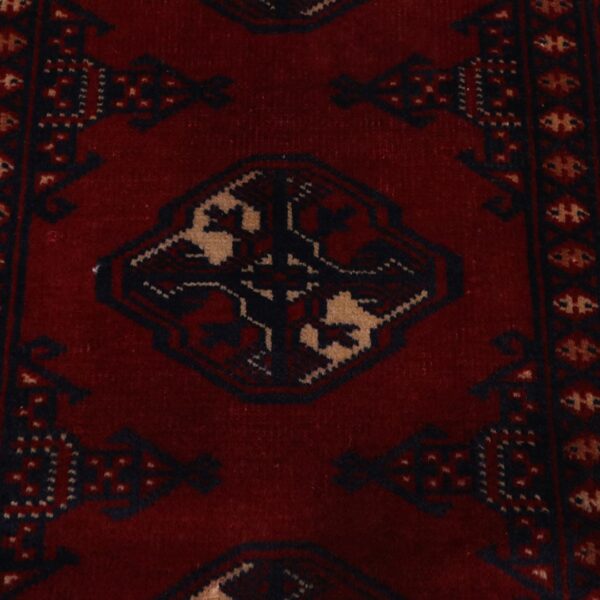فرش دستبافت پشتی ترکمن(61×90)سانتیمتر-4