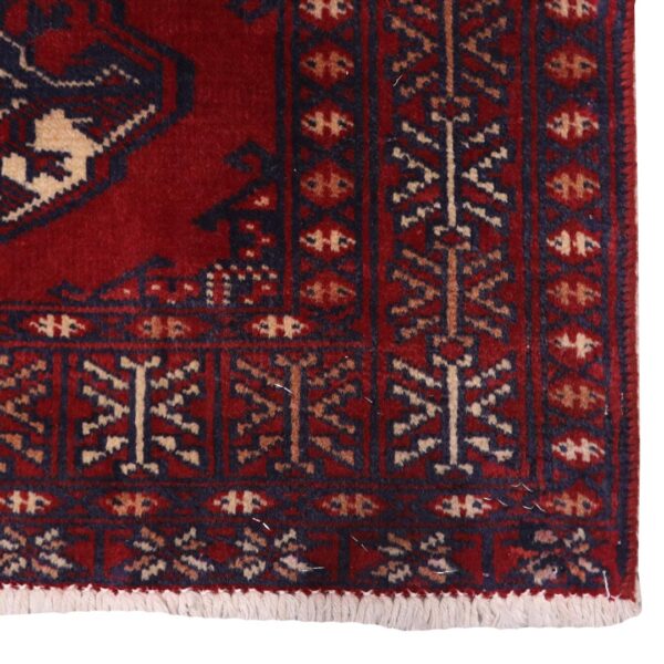 فرش دستبافت پشتی ترکمن(61×90)سانتیمتر-5