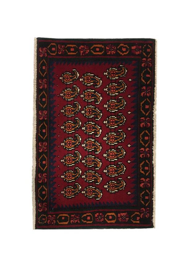 Sirjan back handwoven carpet (80x58) cm-1