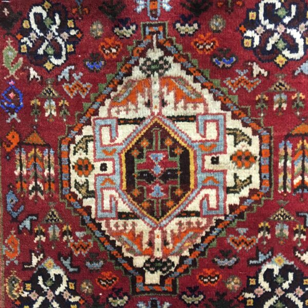 فرش دستبافت پشتی قشقایی(55×61)سانتیمتر-4