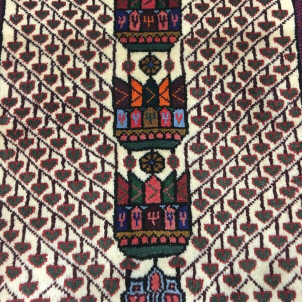 فرش دستبافت پشتی ساوه(77×97)سانتیمتر-4