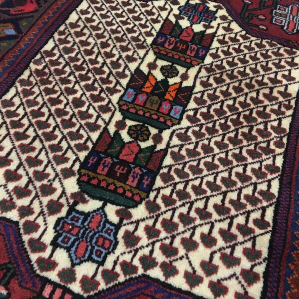 فرش دستبافت پشتی ساوه(77×97)سانتیمتر-5