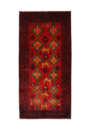 قالیچه دستبافت بلوچ (108×213) سانتیمتر-1
