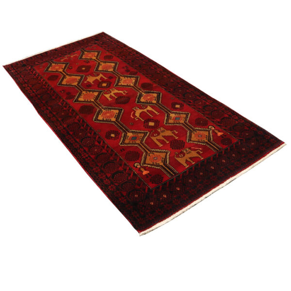 قالیچه دستبافت بلوچ (108×213) سانتیمتر-5