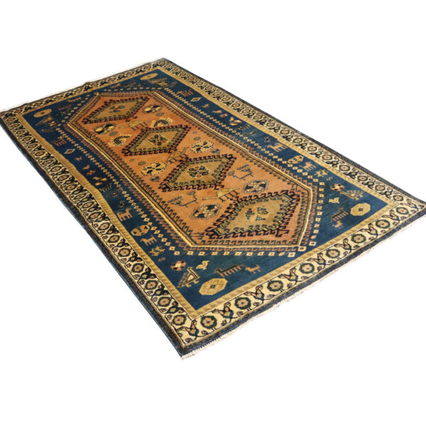 قالیچه دستبافت مهاباد (124×232) سانتیمتر-4