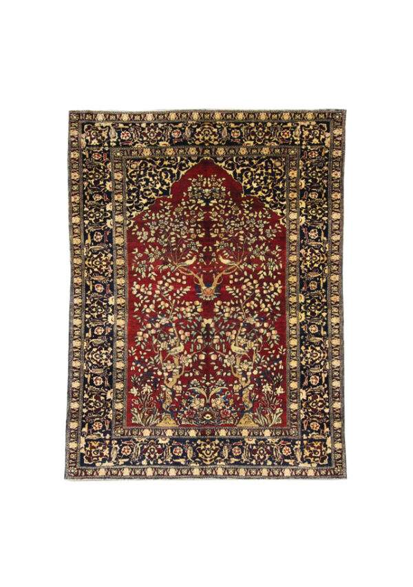 قالیچه دستبافت اصفهان آنتیک (143×200) سانتیمتر-1