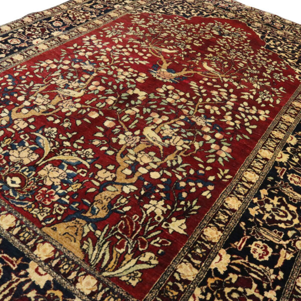 قالیچه دستبافت اصفهان آنتیک (143×200) سانتیمتر-7