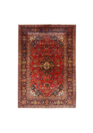 قالیچه دستبافت وینتیج کاشان (139×205) سانتیمتر-1