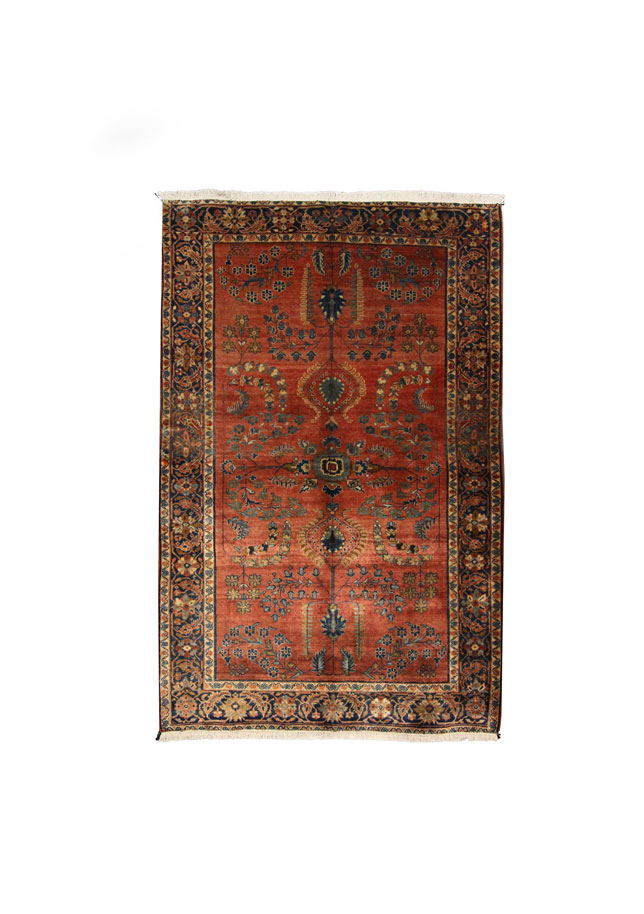 قالیچه دستبافت آنتیک کاشان (130×197) سانتیمتر-1