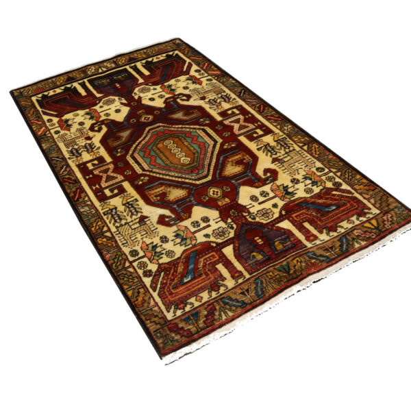 قالیچه دستبافت آذربایجان (107×191) سانتیمتر-4